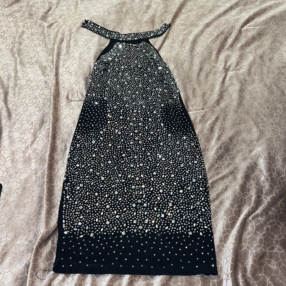 Hot Miami Styles Woman’s size Large Rhinestone Dress